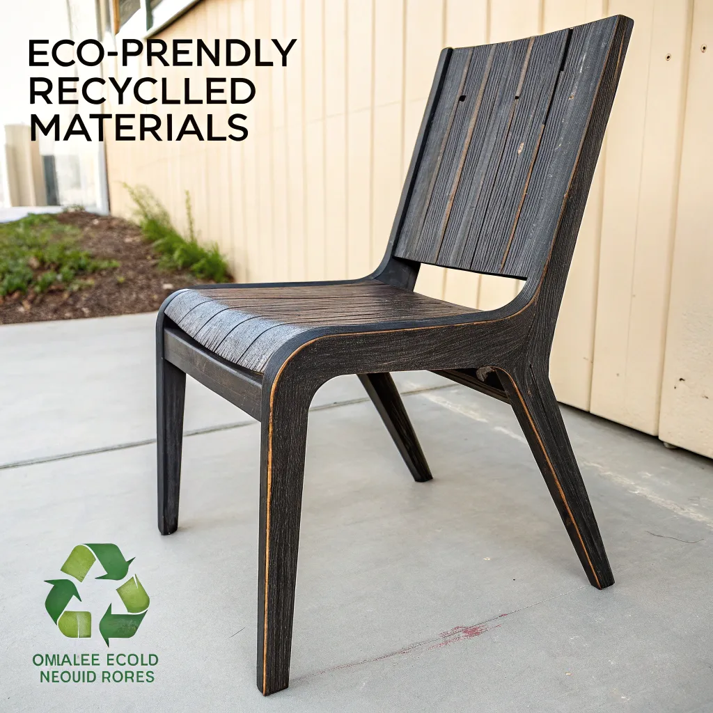 Eco-friendly chair made from recycled materials