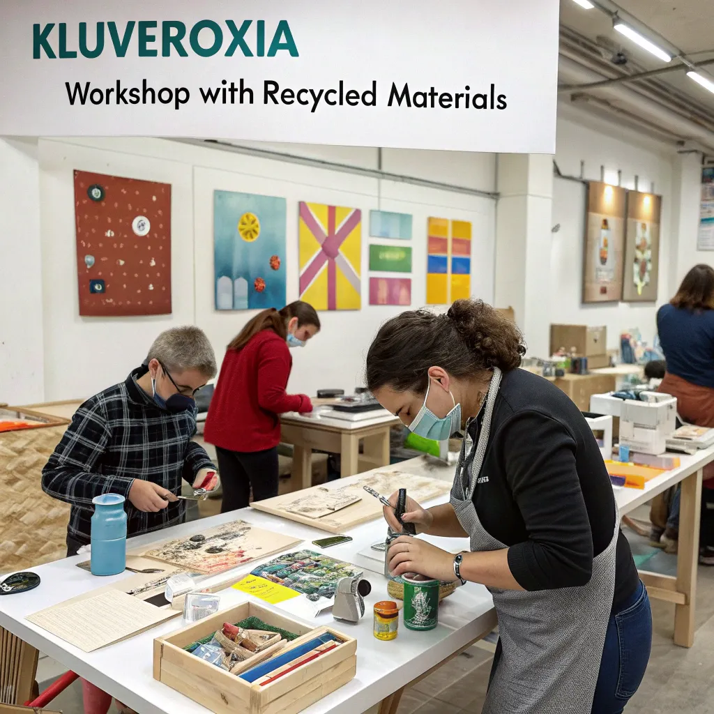 KLUVEROXIA Workshop with Recycled Materials